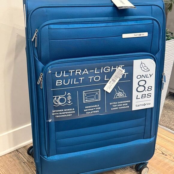 SAMSONITE AirLIFT 28"Check-in Spinner Large Expandable Suitcase Luggage cerulean - Picture 14 of 16